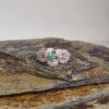 Anillo Encaje Esmeralda – Plata 925 con esmeralda natural facetada
