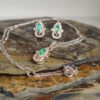 Set Gota Real Esmeralda – Plata 925 con esmeraldas naturales facetadas