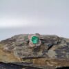 Anillo Flor de Trébol Esmeralda – Plata 925 con esmeralda natural facetada