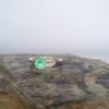 Anillo Aurora Verde – Plata 925 con esmeralda natural facetada