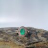 Anillo Óvalo Imperial Esmeralda – Plata 925 con esmeralda natural facetada