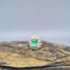 Anillo Reina Esmeralda – Plata 925 con esmeralda natural facetada