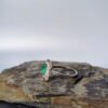 Anillo Flor de Trébol Esmeralda – Plata 925 con esmeralda natural facetada