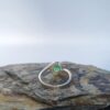 Anillo Ola Esmeralda – Plata 925 con esmeralda natural facetada
