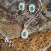 Set Esmeralda Milán – Plata 925 con esmeraldas naturales facetadas