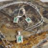 Set Galería Esmeralda – Plata 925 con esmeraldas naturales facetadas