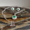 Set Oasis Esmeralda – Plata 925 con esmeraldas naturales facetadas